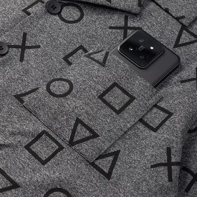 宫蝶 长袖爽肤棉复古风满印开衫家居服宽松可外穿大码睡衣套装 男款