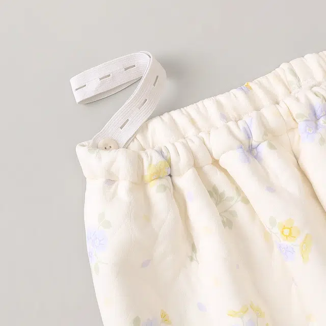 宫蝶 月子服带胸垫产后哺乳家居服长袖夹层棉产妇可调节腰围保暖睡衣套装 女款