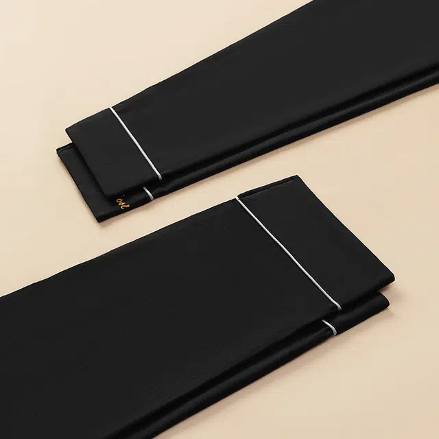 宫蝶 可外穿家居服简约休闲长袖上衣亲肤透气长裤睡衣套装 男款 黑色