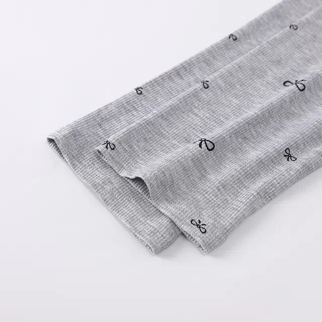 宫蝶 甜美风家居服三件套可外穿小清新休闲睡衣套装 女款 灰色