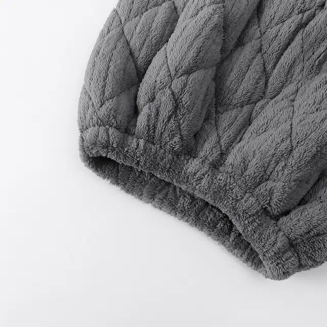 宫蝶 蓄温型加厚三层夹棉珊瑚绒家居服可外穿休闲简约开衫保暖冬季睡衣套装 男款 深灰色
