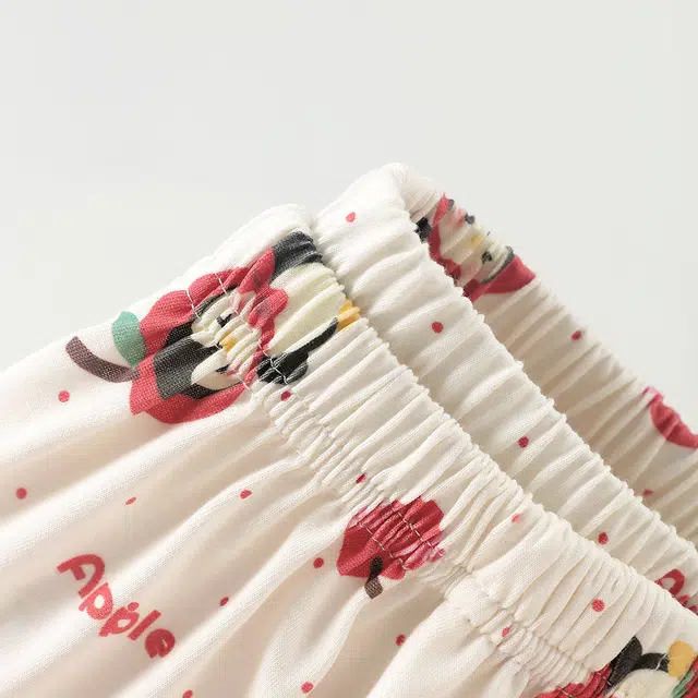 宫蝶 纯棉卡通长袖满印家居服开衫休闲宽松可外穿睡衣套装 女款