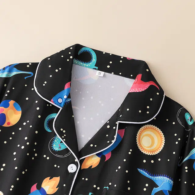 宫蝶 柔软牛奶丝短袖长裤卡通家居服休闲可外穿开衫薄款舒适睡衣套装 女款