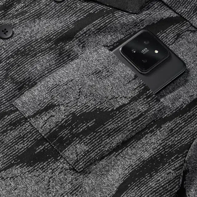 宫蝶 爽肤棉长袖满印家居服宽松复古开衫可外穿大码睡衣套装 男款