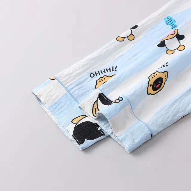 宫蝶 卡通长袖云朵棉家居服宽松休闲可外穿开衫甜美风睡衣套装 女款