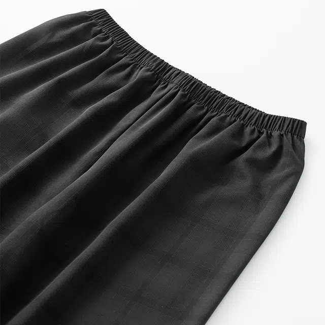 宫蝶 短袖冰丝薄款复古风家居服三件套可外穿休闲大码开衫睡衣套装 男款