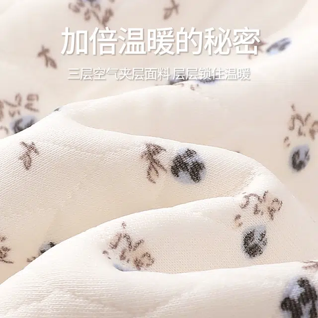 宫蝶 月子服产后哺乳家居服长袖夹层棉带胸垫产妇可调节腰围保暖睡衣套装 女款