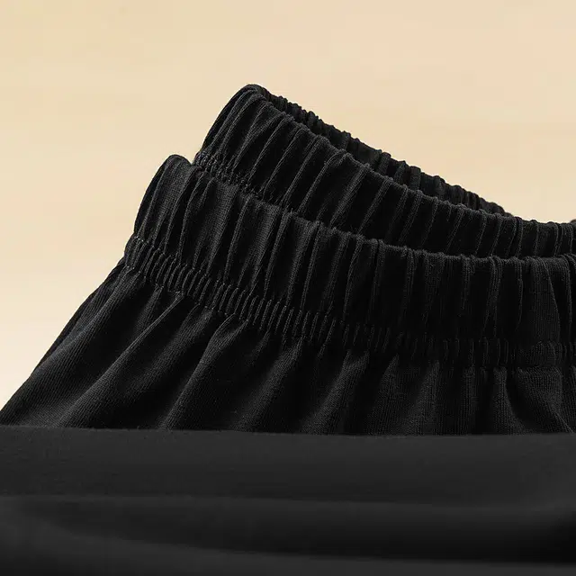 宫蝶 可外穿家居服简约休闲长袖上衣亲肤透气长裤睡衣套装 男款 黑色