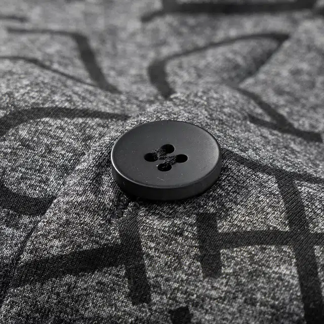 宫蝶 爽肤棉长袖开衫字母满印家居服大码可外穿睡衣套装 男款