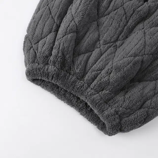宫蝶 保暖加厚三层夹棉珊瑚绒家居服蓄温型可外穿休闲开衫冬季睡衣套装 男款 深灰色
