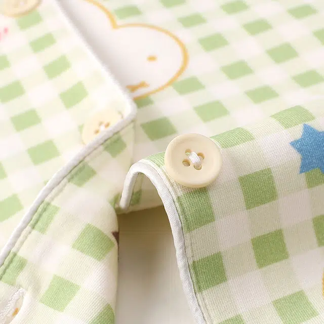 宫蝶 米菲长袖纯棉甜美风卡通家居服宽松休闲可外穿开衫睡衣套装 女款