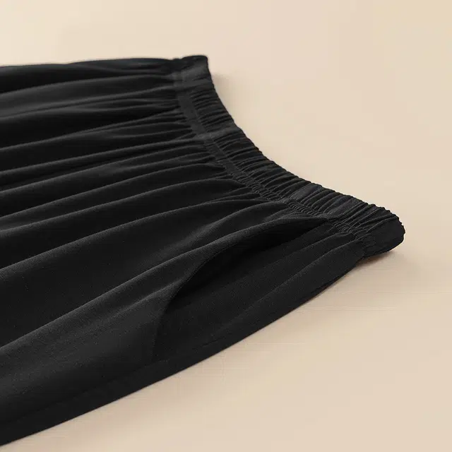 宫蝶 可外穿家居服简约休闲长袖上衣亲肤透气长裤睡衣套装 男款 黑色