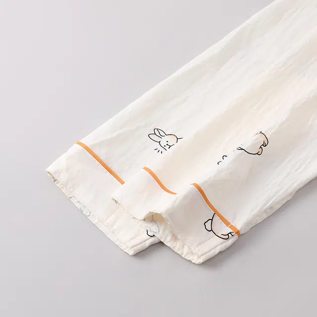 宫蝶 长袖云朵棉卡通甜美风家居服宽松休闲可外穿开衫睡衣套装 女款