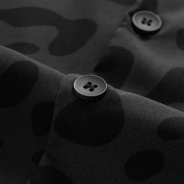 宫蝶 短袖冰丝薄款复古风家居服可外穿休闲大码开衫睡衣套装 男款