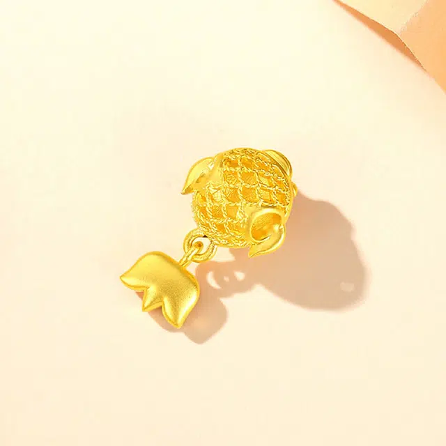 完美爱 黄金锦鲤学业上岸手绳 国潮纯金余生有你招财好运手饰 足金 一口价 手链 女款