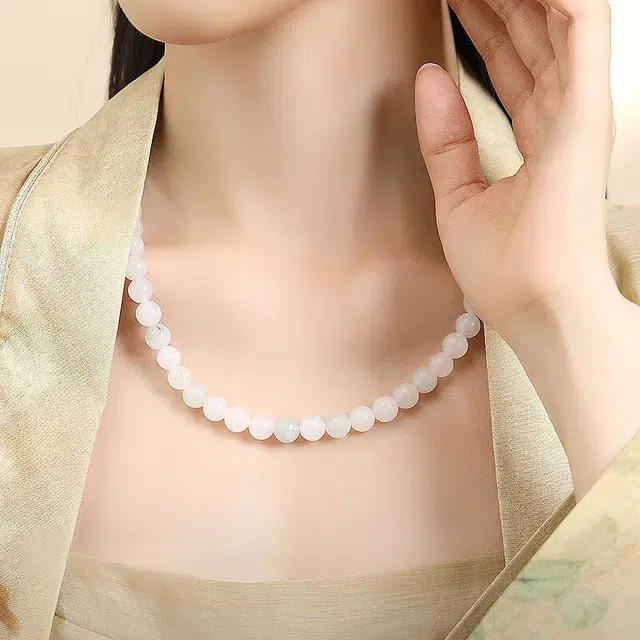 完美爱 多宝串珠链 新中式国潮小众气质百搭 天山翠 项链 女款