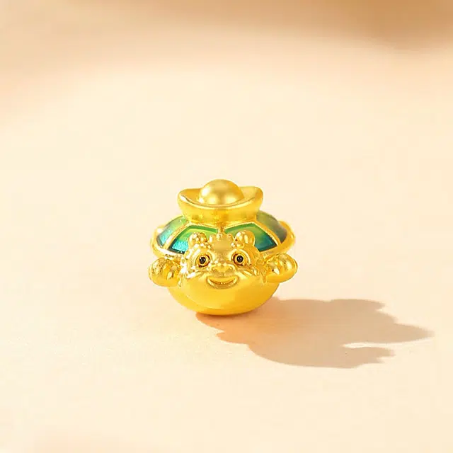 完美爱 富甲天下转运珠 新中式国潮设计 金龟好运财源滚滚 足金 一口价 黄金手链 女款