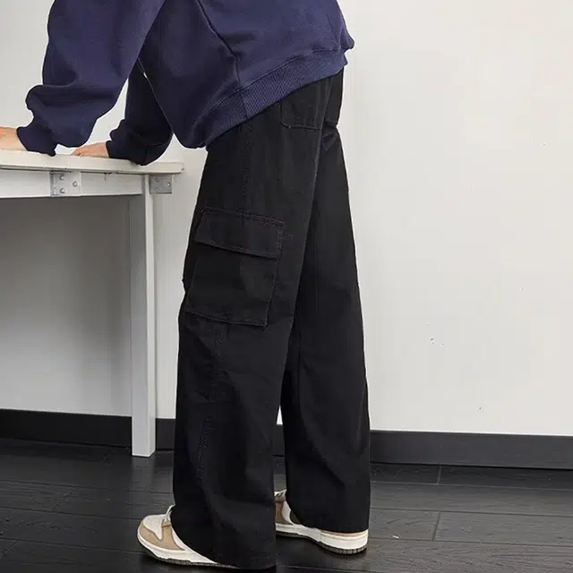 拾个壹先生 美式复古高街小众设计宽松阔腿拖地垂感直筒裤牛仔裤 男女同款