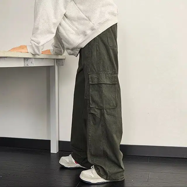 拾个壹先生 美式复古高街小众设计宽松阔腿拖地垂感直筒裤牛仔裤 男女同款