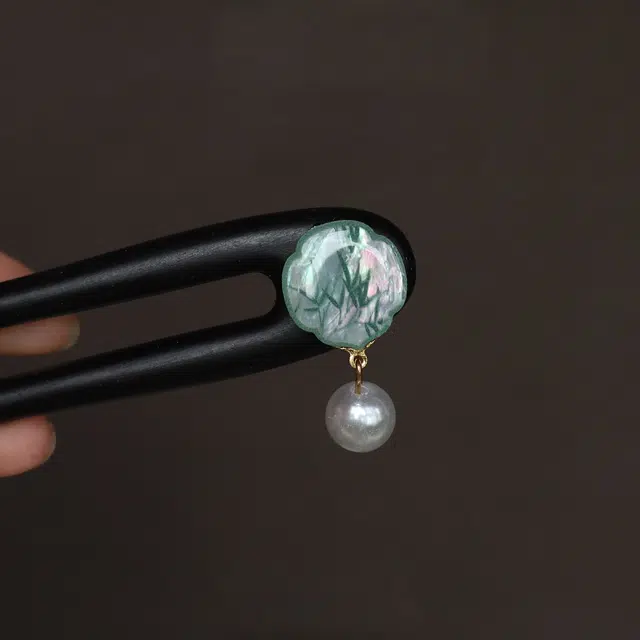 暖瞳 古典优雅高级感简约百搭#好运 天然檀木 发簪 女款