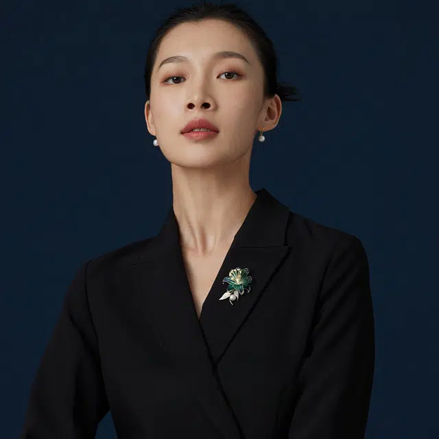 暖瞳 锦簇花团高端时尚精致优雅气质 铜 胸针 女款
