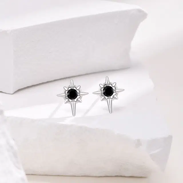 Lianduo Starburst 925 Silver Earrings