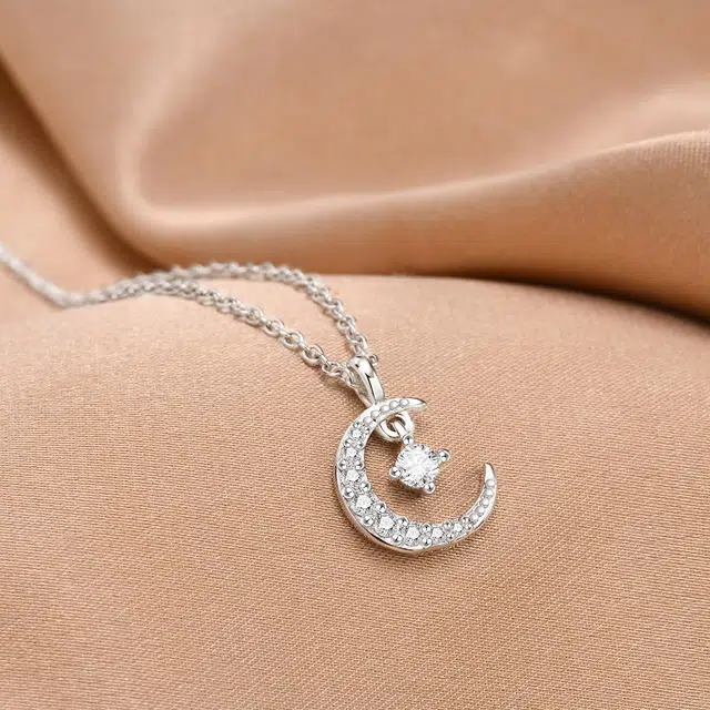 恋朵 气质时尚 星月锁骨链 合金 项链 女款