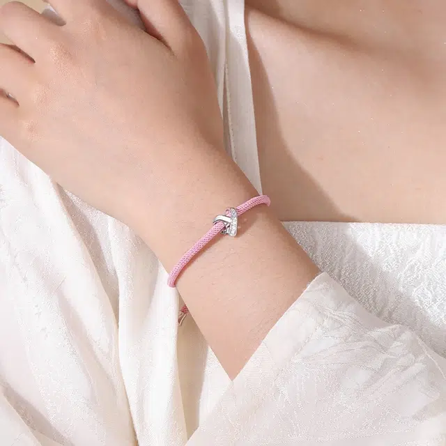 恋朵 设计 莫比乌斯爱心 合金 手链 男女同款情侣款