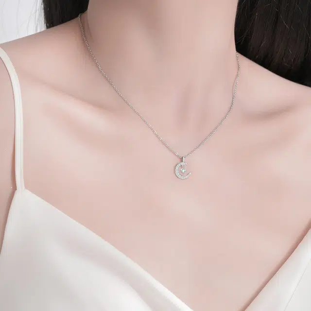 恋朵 气质时尚 星月锁骨链 合金 项链 女款