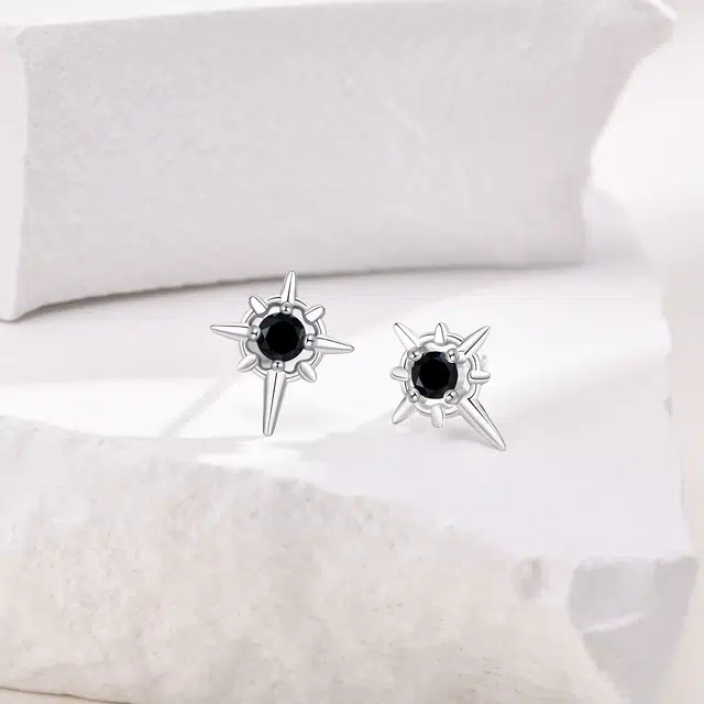 Lianduo Starburst 925 Silver Earrings