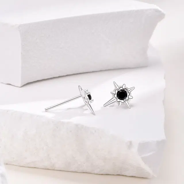 Lianduo Starburst 925 Silver Earrings