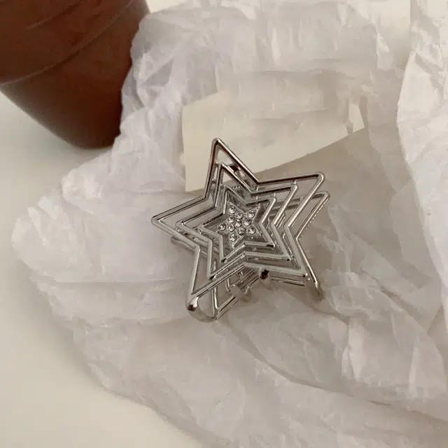 贯古今 一对装~夏季星星海湾镂空五角星简约抓夹高级夹子发饰 合金 发夹 女款