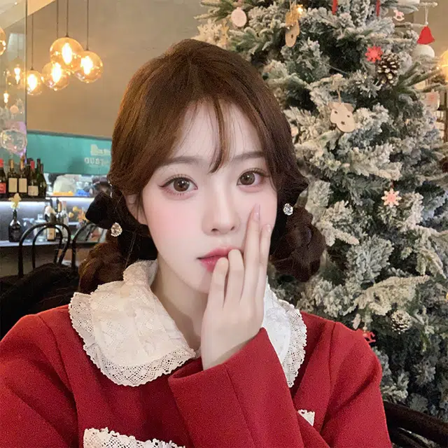 贯古今 爱心水钻丝绒蝴蝶结侧边夹子公主头发卡刘海碎发 合金 发夹 女款
