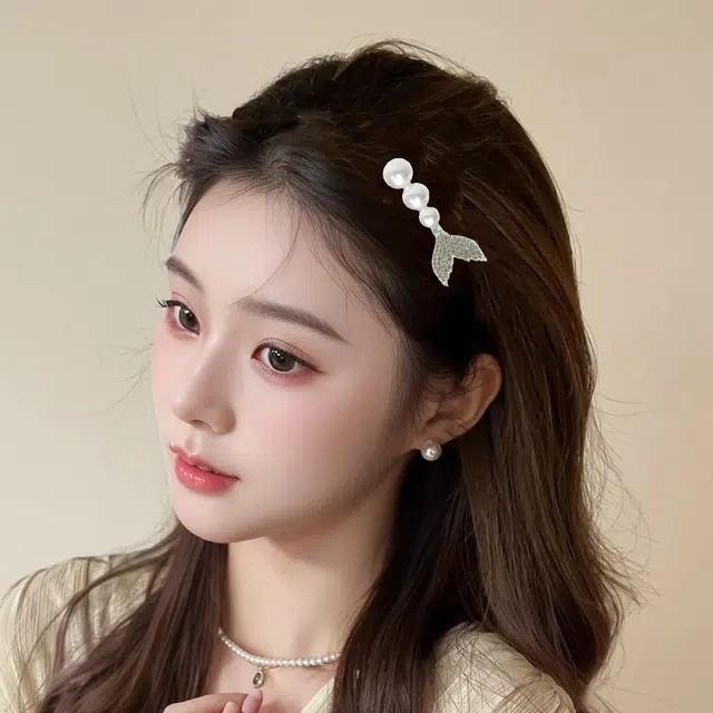 贯古今 鱼尾鸭嘴夹简约气质卡刘海侧边 合金 发夹 女款