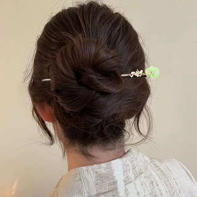 贯古今 古风日常汉服盘发发饰配旗袍发钗簪子 木制 发簪 女款