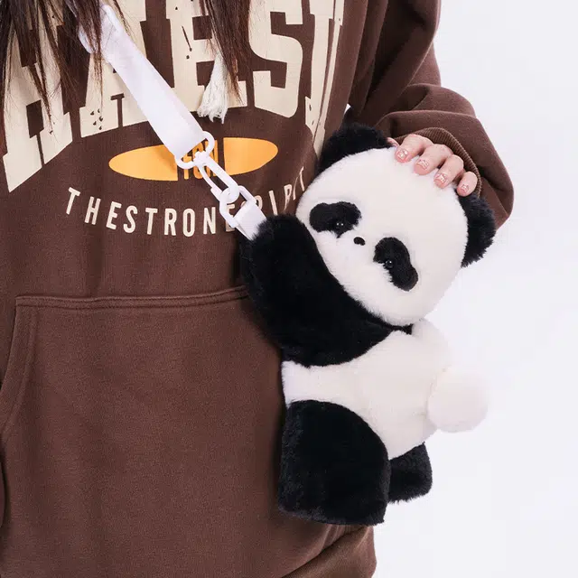 Baozhu Panda Plush Crossbody Bag