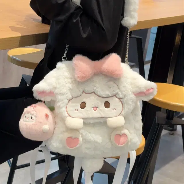 抱竹 古力古力 小熊猫玩偶翻盖系列 可爱卡通 聚酯纤维 双肩包 常规 男女同款情侣款 棕咖色