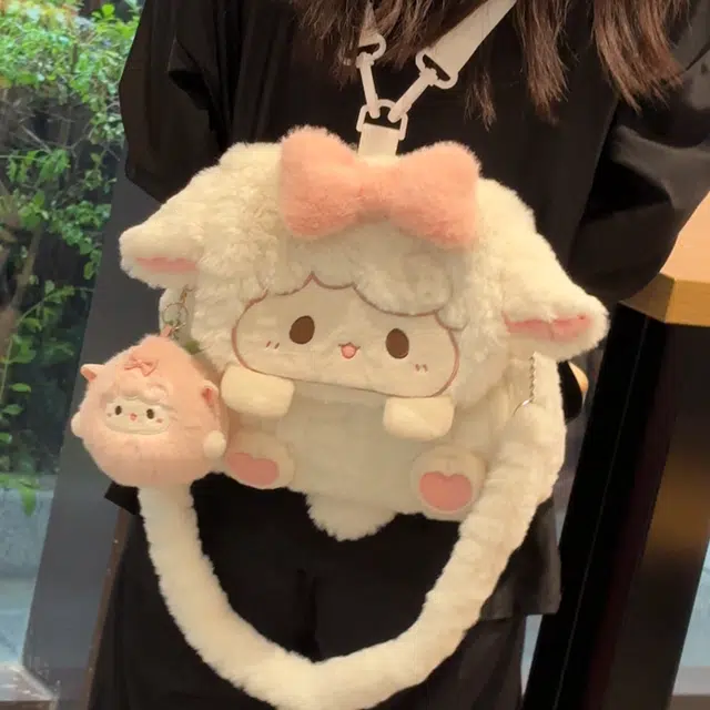 抱竹 古力古力 小熊猫玩偶翻盖系列 可爱卡通 聚酯纤维 双肩包 常规 男女同款情侣款 棕咖色