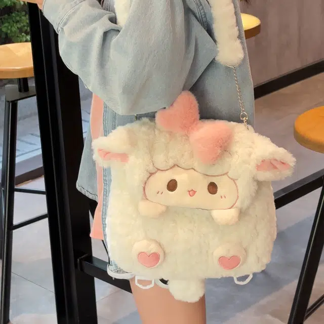抱竹 古力古力 小熊猫玩偶翻盖系列 可爱卡通 聚酯纤维 双肩包 常规 男女同款情侣款 棕咖色