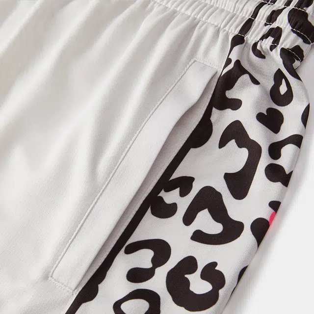 匹克 无双 速干裤透气美式健身训练运动跑步裤篮球短裤 男女同款 豹纹配色