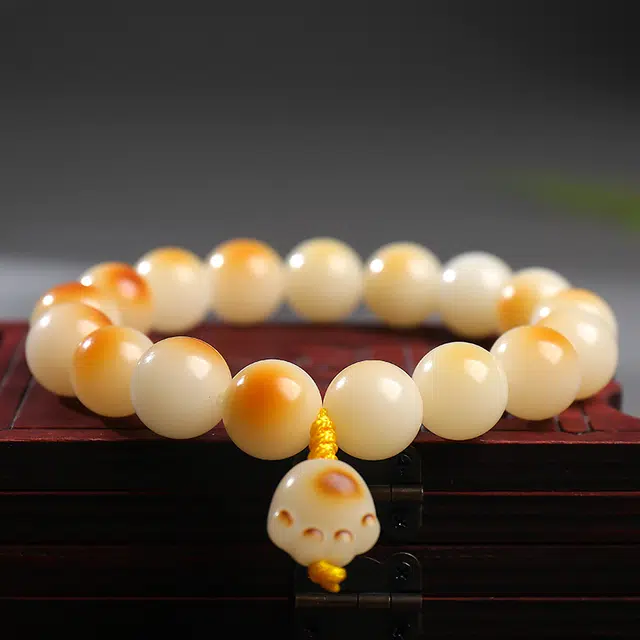 月印百川 渐变色猫爪菩提根手链挂件饰品 简约风平安转运纳福首饰 闺蜜情侣礼物礼盒手环手饰 月印百川 佛珠 手串 男女同款情侣款