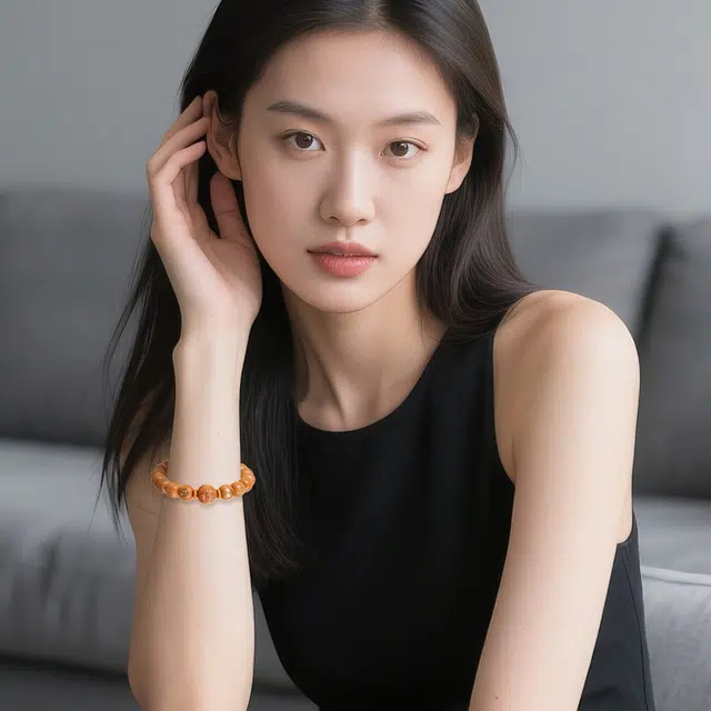 【八方来财】 月印百川 新中式复古国潮地主设计文玩手件 多财多福财运亨通事业有成前程似锦水逆退散#好运 桃核 核桃类手串 男女同款情侣款