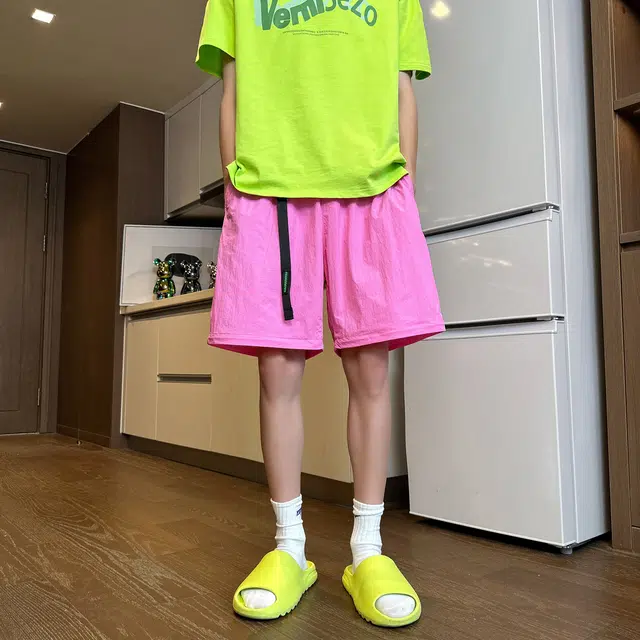 泰迪熊 美式复古多巴胺宽松可拆卸一裤两穿伞兵户外凉感休闲裤 男女同款
