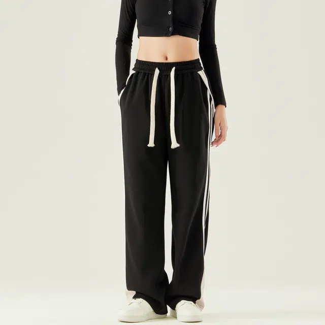 Pepe the Frog Black Straight-Leg Pants