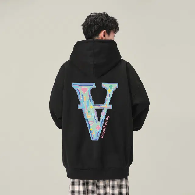 Pepe the Frog Pixel Logo Hoodie