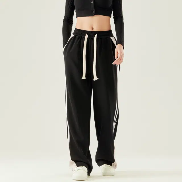 Pepe the Frog Black Straight-Leg Pants