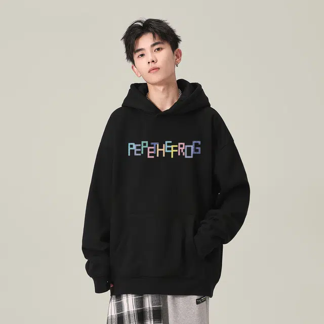 Pepe the Frog Pixel Logo Hoodie