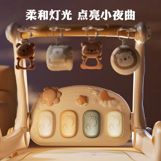 顽兔 婴儿健身架 脚踏钢琴学步车 早教益智玩具