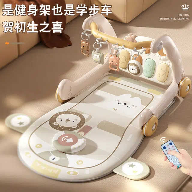 顽兔 婴儿健身架 脚踏钢琴学步车 早教益智玩具