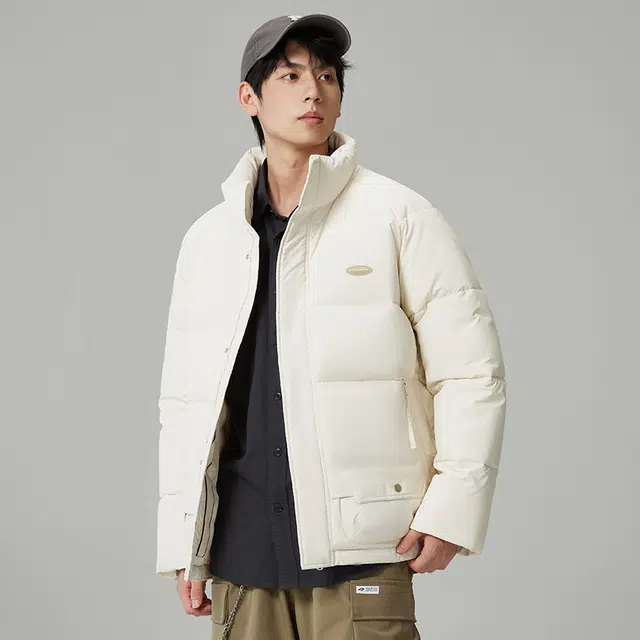 贵人鸟 立领防风舒适保暖宽松插肩棉服 男女同款